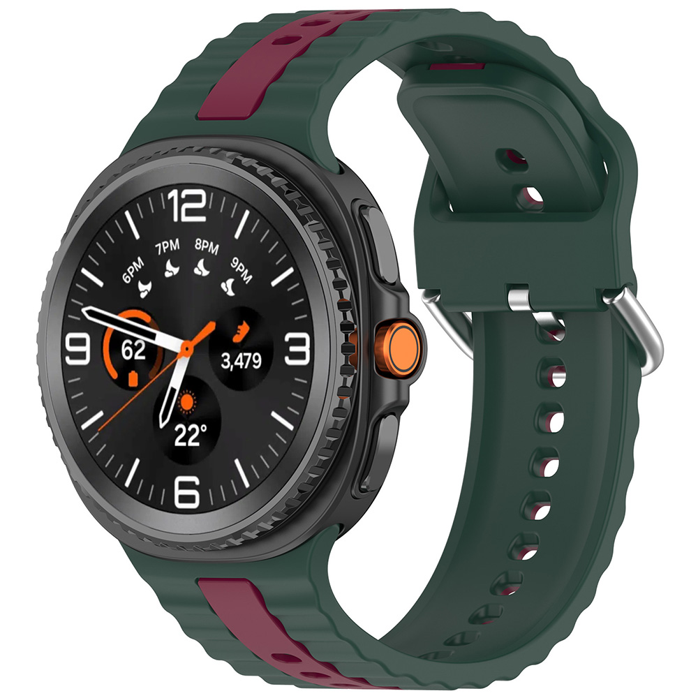 Levně Techsuit - řemínek k hodinkám (W078) - Samsung Galaxy Watch8 40mm/Watch8 44mm/Watch8 Classic - Midnight Emerald