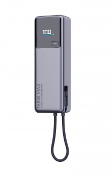 Xiaomi Powerbanka 165W 10000mAh s Integrovaným USB-C Kabelem Gray