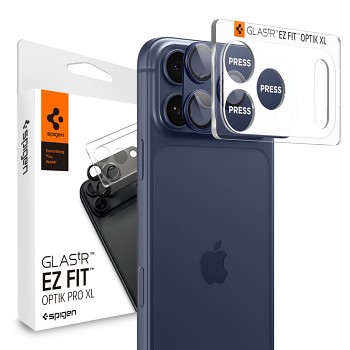 Spigen - Optik.tR EZ Fit Pro Camera Glass (2 pack) - iPhone 17 Pro - Blue