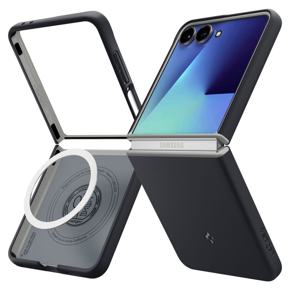 Levně Spigen – Caseology Nano Pop MagSafe – Samsung Galaxy Z Flip7 – Black Sesame
