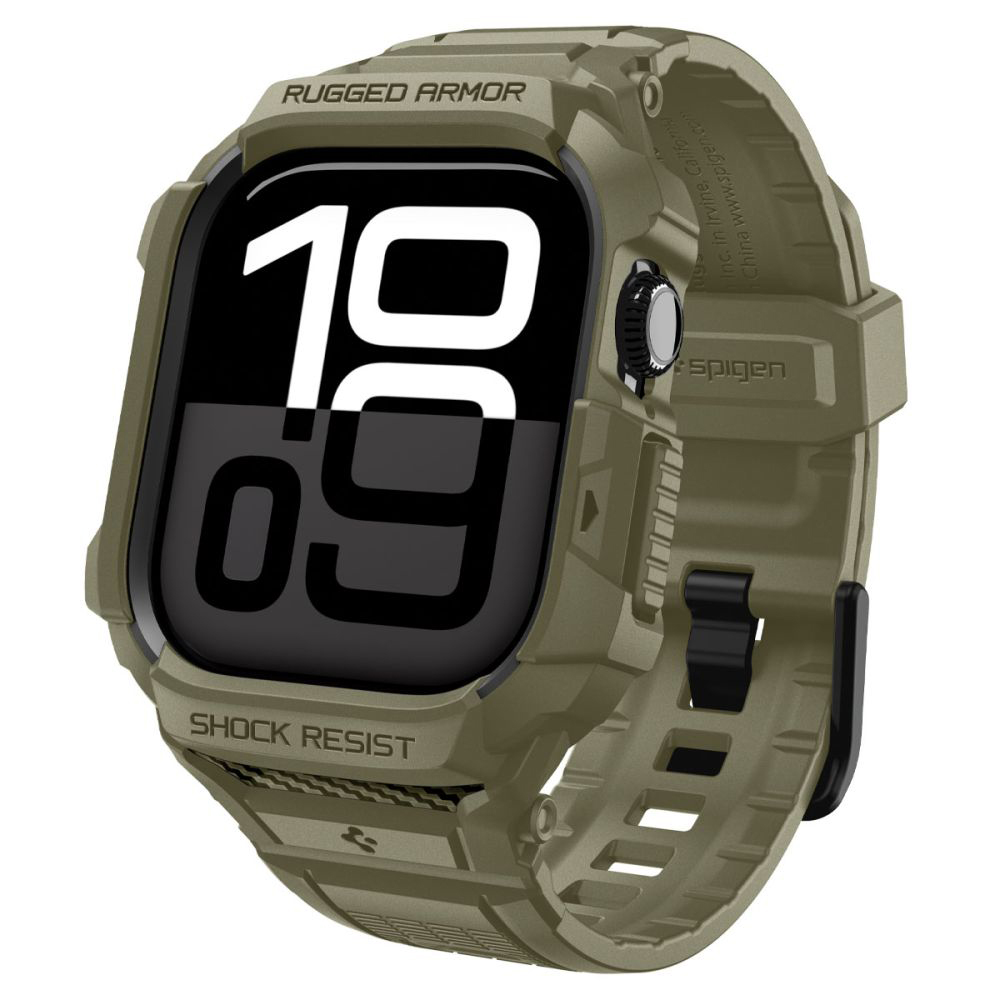 Levně Spigen - Rugged Armor Pro V2 - Apple Watch 10 46mm - vintage khaki