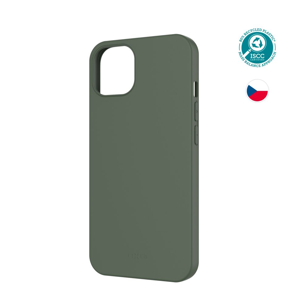 Levně TPU gelový kryt FIXED ReStory pro Apple iPhone 13, zelený
