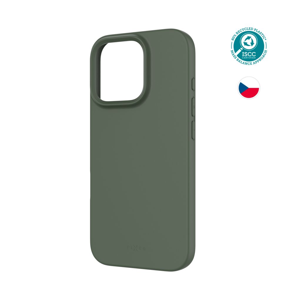 Levně TPU gelový kryt FIXED ReStory pro Apple iPhone 16 Pro, zelený