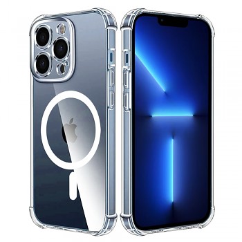 Techsuit – nárazuvzdorný průhledný silikonový MagSafe – iPhone 13 Pro Max – průhledný