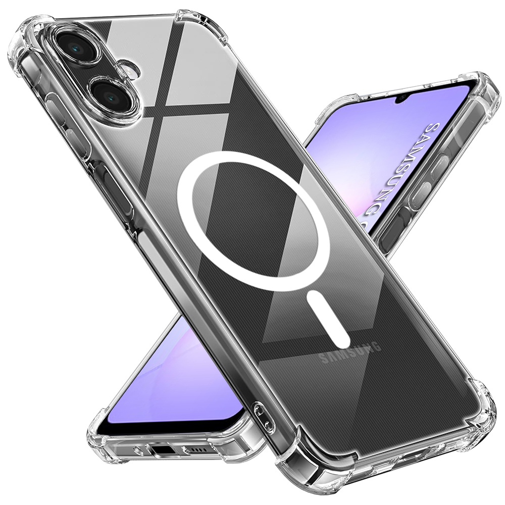 Techsuit - nárazuvzdorný průhledný silikonový MagSafe - Samsung Galaxy A07 4G - průhledný
