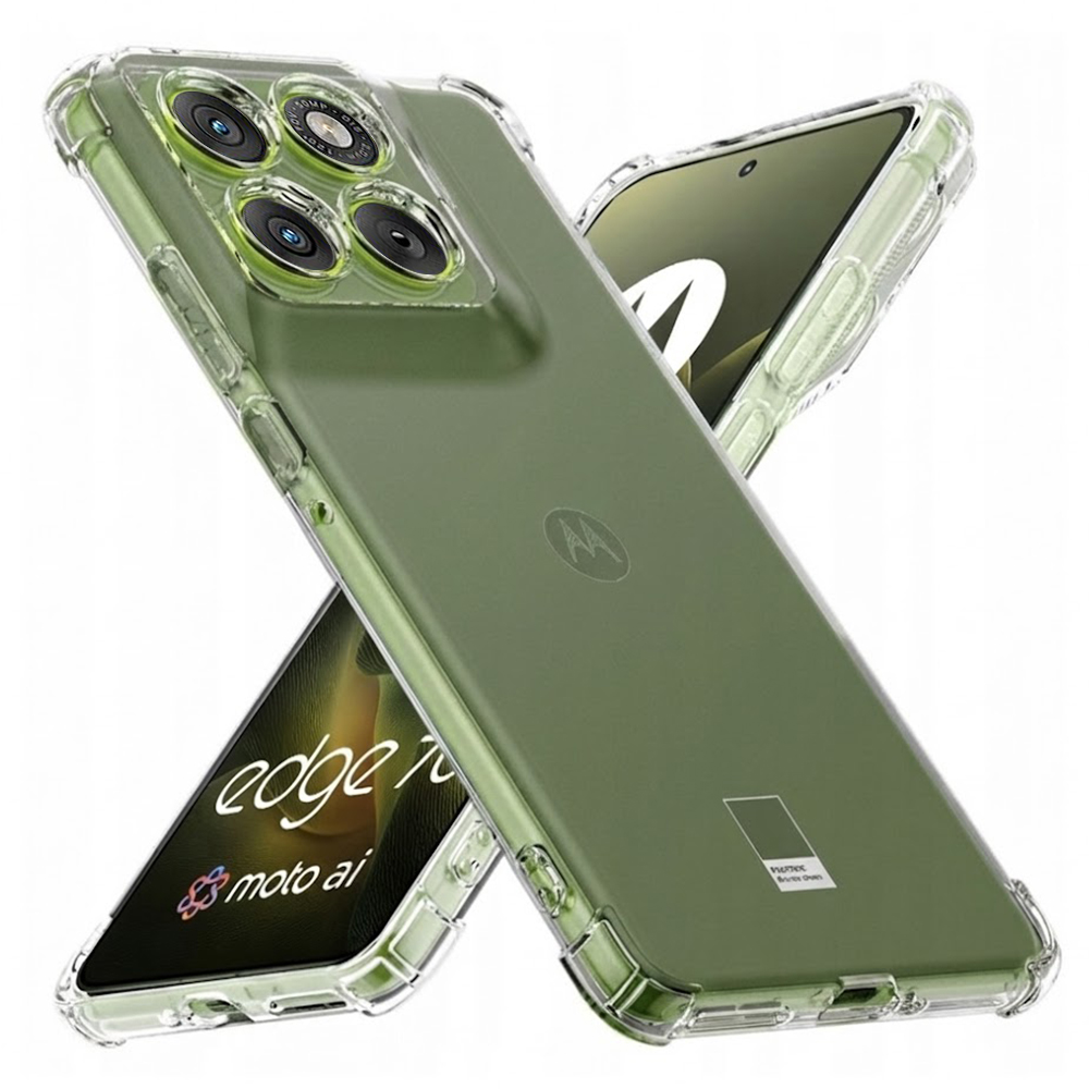 Levně Techsuit – nárazuvzdorný průhledný silikon – Motorola Edge 70 – průhledný