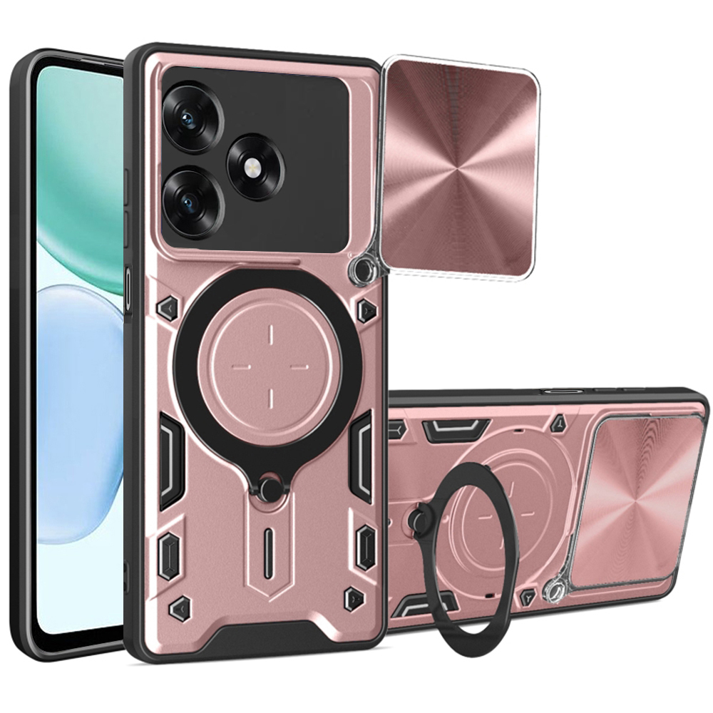 Levně Techsuit - CamGuard Pro - Honor X5c Plus - růžové zlato
