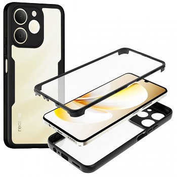 Techsuit – ColorVerse 360 Series + ochrana obrazovky – Realme Note 70T – černá