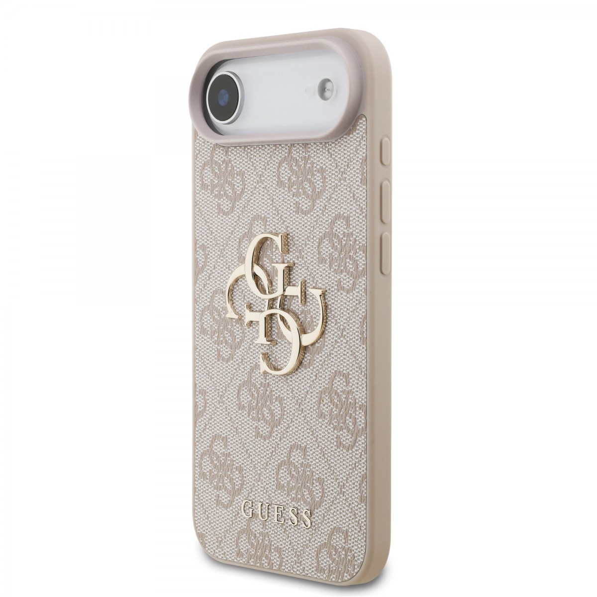 Levně Zadní kryt Guess PU 4G Metal Logo pro iPhone Air Pink