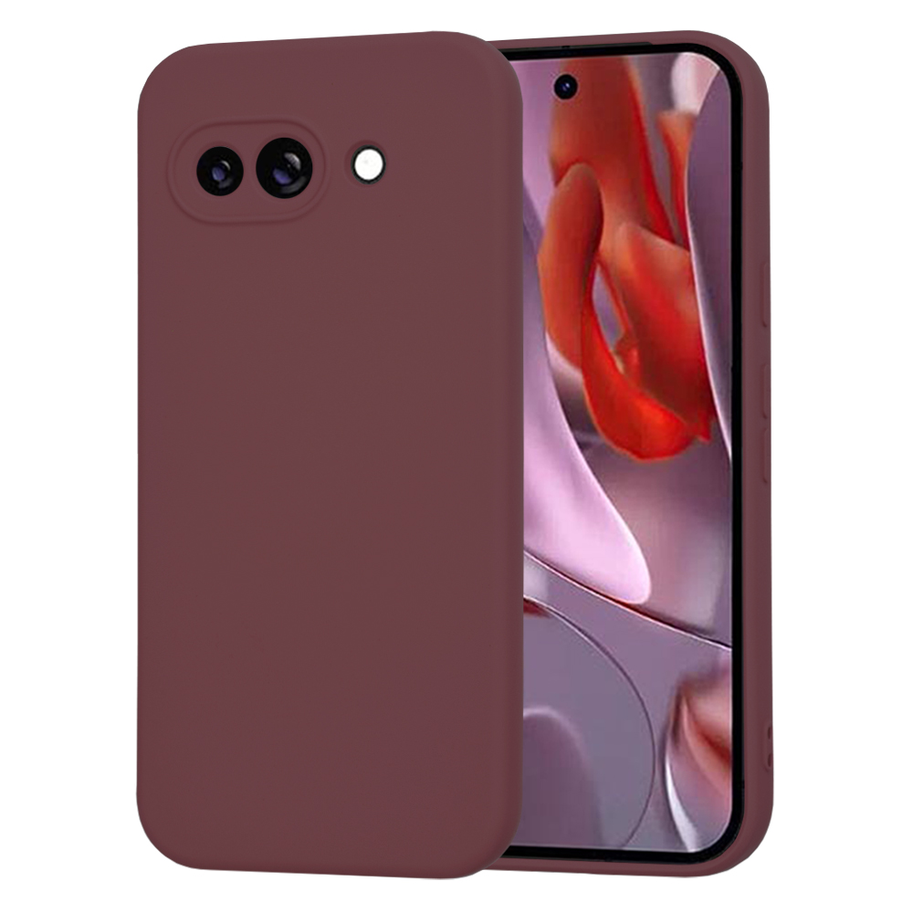 Techsuit SoftFlex pro Google Pixel 9a – švestkově červená