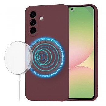 Techsuit - SoftFlex MagSafe - Samsung Galaxy A56 5G - švestkově červená