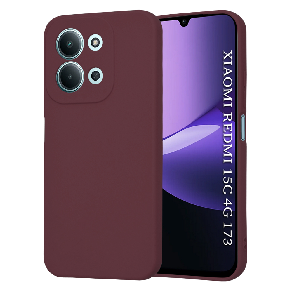 Levně Techsuit - SoftFlex - Xiaomi Redmi 15C 4G / Redmi 15C 5G - švestkově červená