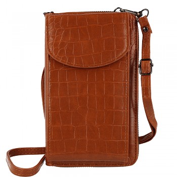 Kabelka na mobil GCW12 hnědá