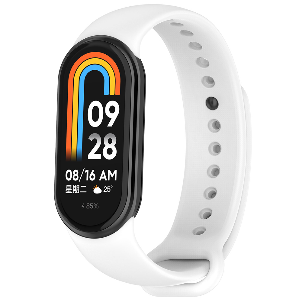 Levně Techsuit - řemínek k hodinkám (W014) - Xiaomi Mi Band 8 / 8 NFC / 9 / 9 NFC / 10 - bílý