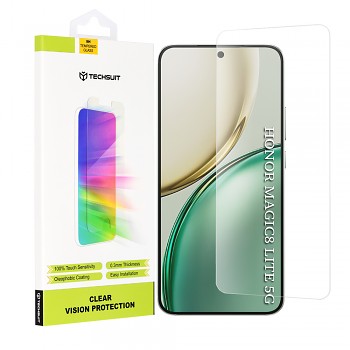 Techsuit – sklo Clear Vision – Honor Magic8 Lite – průhledné