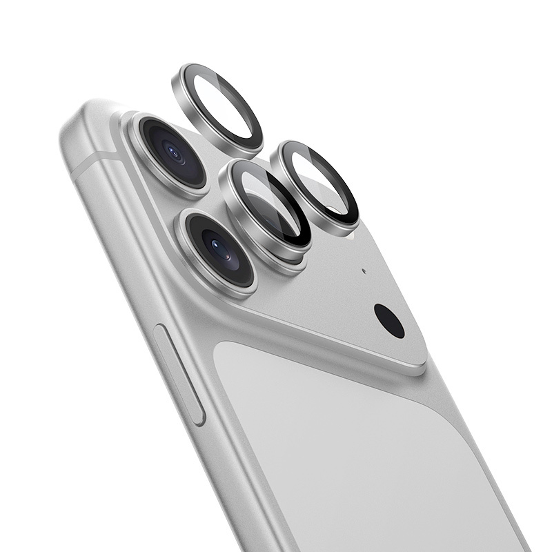 Levně Ochranné tvrzené safírové sklo Benks na fotoaparát pro iPhone 17 Pro-17 Pro Max stříbrné