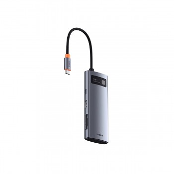 Dokovací stanice Baseus Metal Gleam Series 7v1 USB-C HUB Space Grey