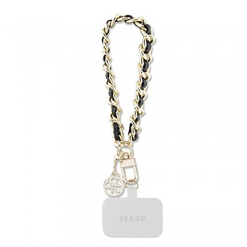Guess - řemínek na ruku saffiano 4G charm (GUOUCHSAMC4K) - univerzální, ekokůže saffiano - bílá