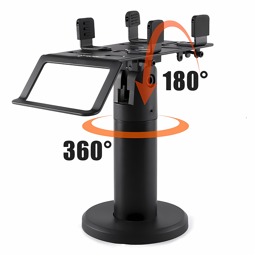 Levně Techsuit - stojan na POS PayNest (POS1) - horizontální rotace 270°, náklon až 30°, stabilní držení, 3M lepidlo - černý