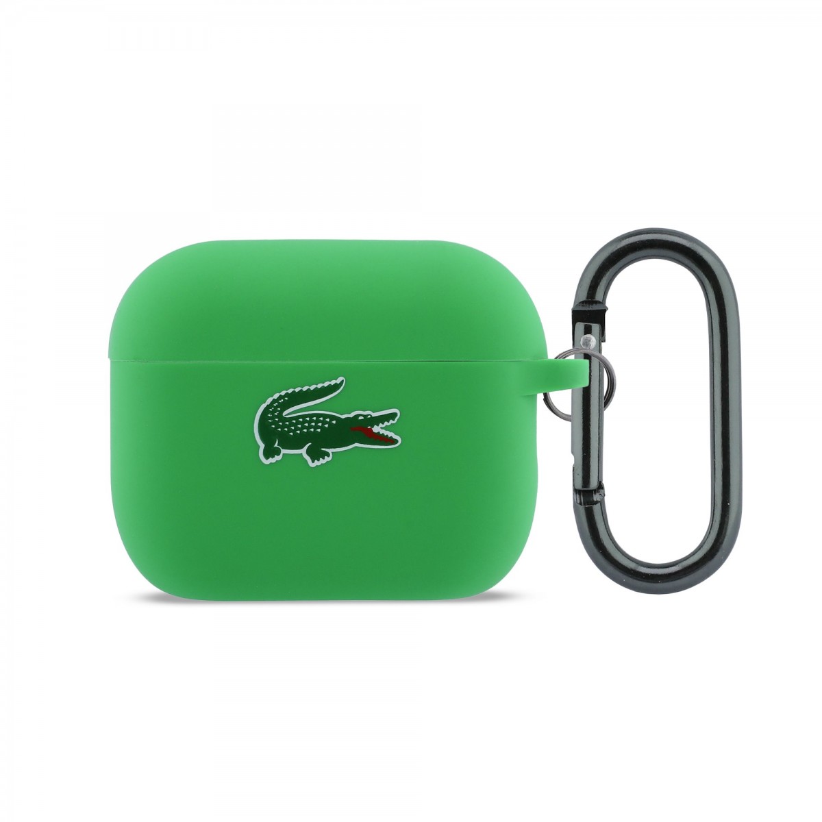Levně Pouzdro Lacoste Liquid Silicone Croc Logo pro AirPods Pro 3 Green