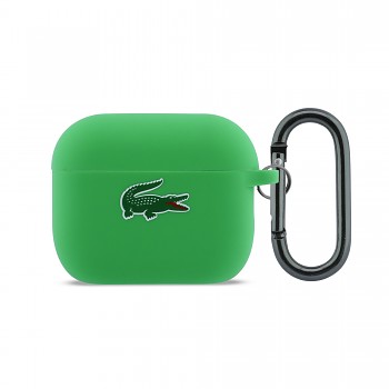 Pouzdro Lacoste Liquid Silicone Croc Logo pro AirPods Pro 3 Green