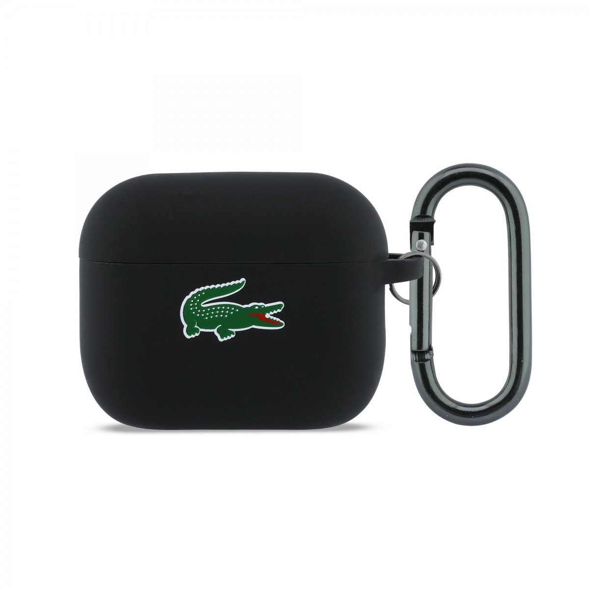 Levně Pouzdro Lacoste Liquid Silicone Croc Logo pro AirPods Pro 3 Black