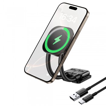 Baseus - držák do auta PrimeTrip C03s Pro (C0013B01) - magnetický, na palubní desku, nastavitelný, Type-C, 3M lepidlo - černý