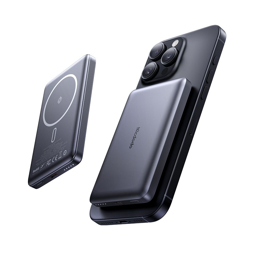 Levně Mcdodo - magnetická powerbanka Meta Series (MC-4651) - 10000mAh, 20W, ultratenký design - černá