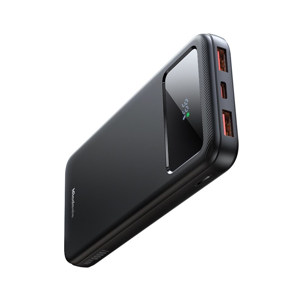 Levně Mcdodo – powerbanka (MC-4220) – port USB-C + 2x USB-A, 10000 mAh, 22,5 W, LED displej – černá