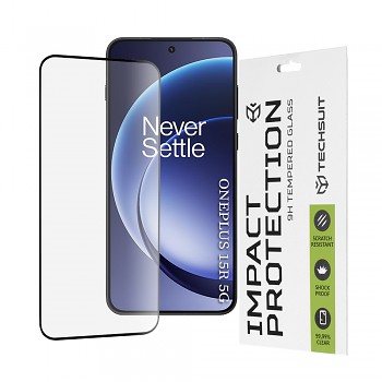Techsuit - 111D Full Cover / Full Glue Glass - OnePlus 15R - BlackTechsuit - 111D celoplošné / celolepicí sklo - OnePlus 15R - Black