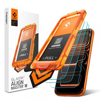 Spigen - Glas.tR Align Master Slim (3 balení) - iPhone 17 Pro - čirý
