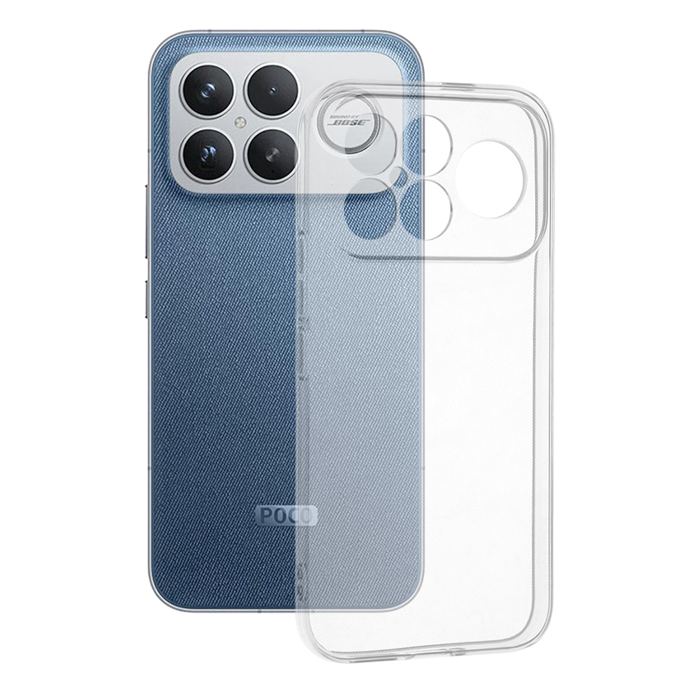 Levně Techsuit – průhledný silikon – Xiaomi Poco F8 Ultra – transparentní