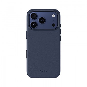 Kryt Benks Magnetic Vita Pro Silicone (A070) pro iPhone 17 Pro Max blue (tlačítko ovládání fotoaparátu)