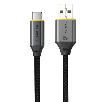 Datový kabel Tactical Fast Rope Aramid 2.0 USB-A/USB-C 0.3m