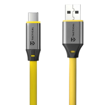 Datový kabel Tactical Fat Man 2.0 USB-A/USB-C 1m Yellow