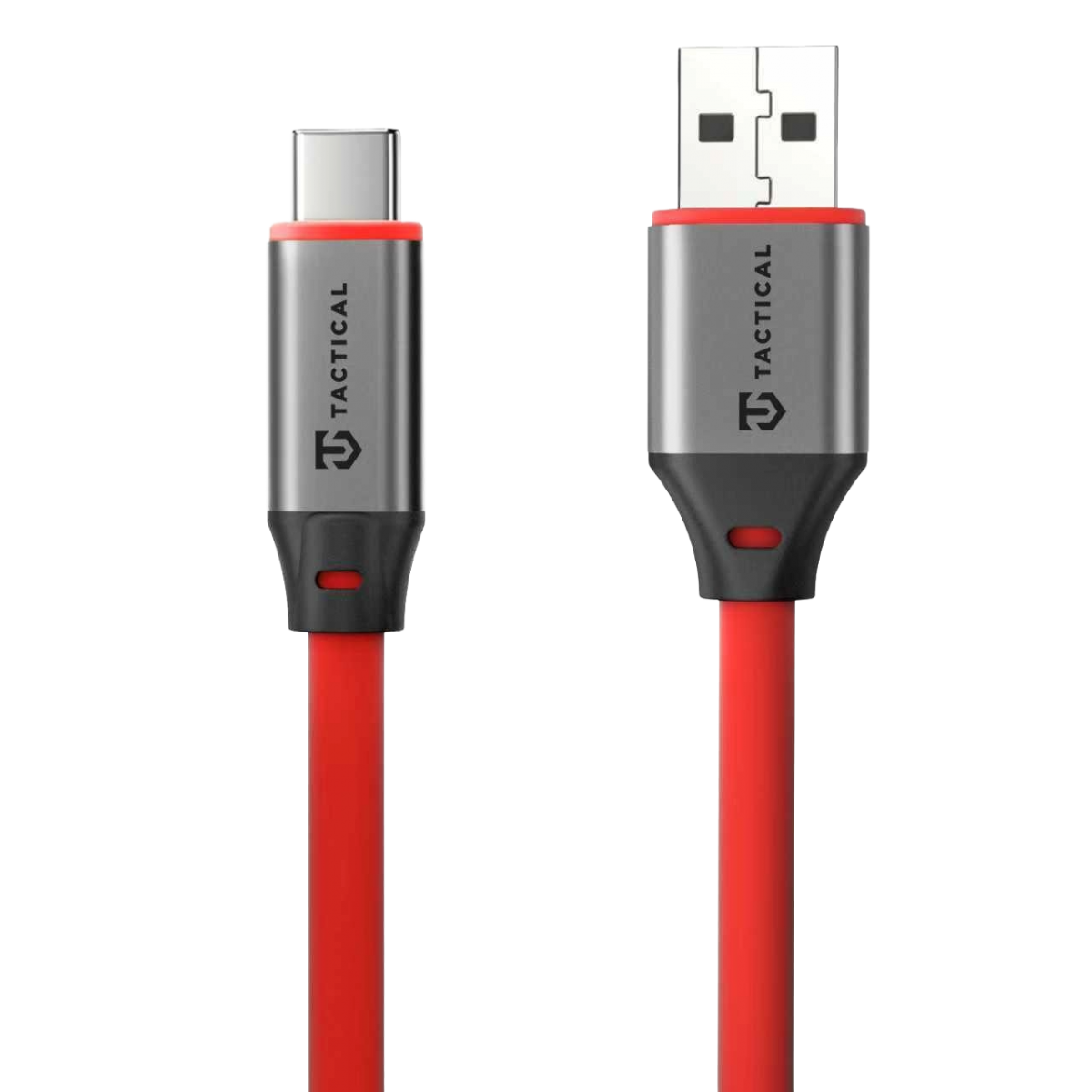 Levně Datový kabel Tactical Fat Man 2.0 USB-A/USB-C 1m Red