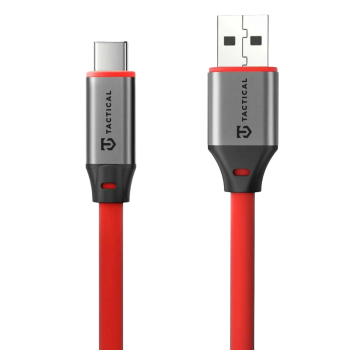 Datový kabel Tactical Fat Man 2.0 USB-A/USB-C 1m Red