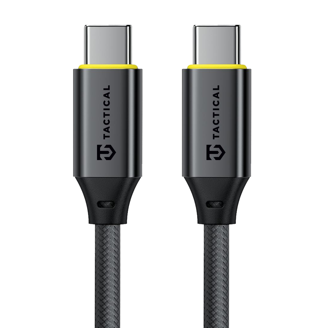 Levně Datový kabel Tactical Fast Rope Aramid 2.0 USB-C/USB-C 0.3m