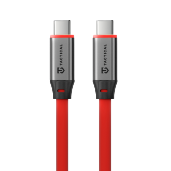 Datový kabel Tactical Fat Man 2.0 USB-C/USB-C 1m Red