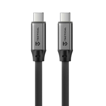 Datový kabel Tactical Fat Man 2.0 USB-C/USB-C 1m Grey