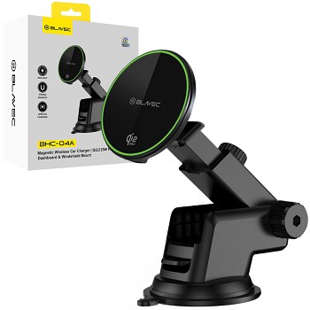 Držák do auta Blavec BHC-04A Qi2.2 25W Magnetic s bezdrátovým nabíjením (BHC04A-MWIB) černý