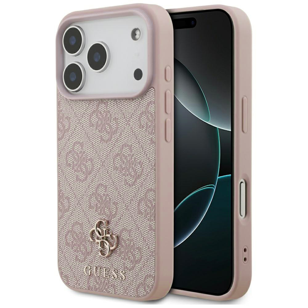 Levně Guess – 4G malé a klasické logo MagSafe (GUHMP17LP4SM4MP) – iPhone 17 Pro – růžové
