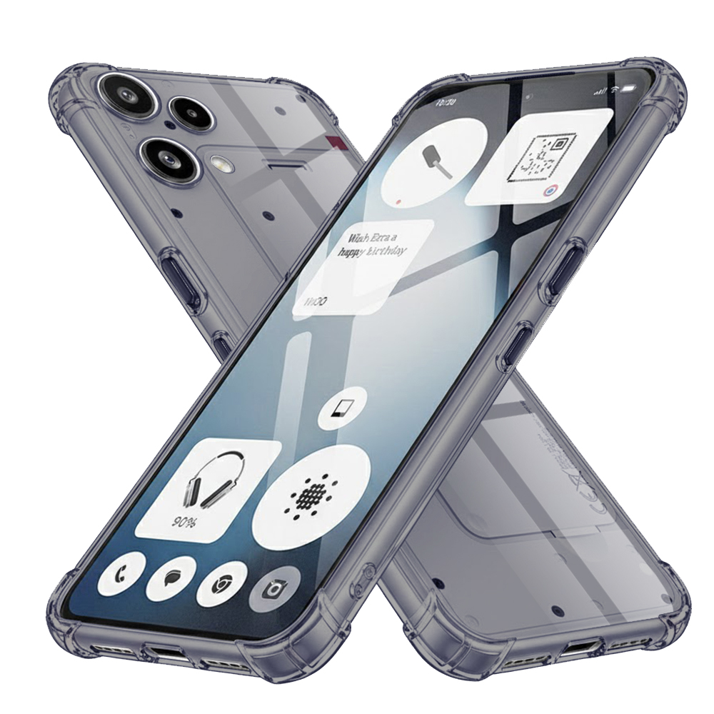Levně Techsuit - nárazuvzdorný průhledný silikon - Nothing Phone (3a) Lite - kouřově černá