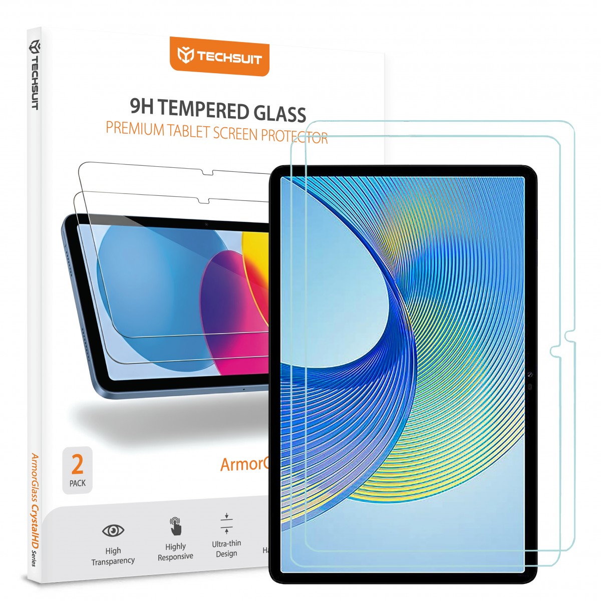 Levně Techsuit - ArmorGlass CrystalHD (2 ks) - Honor Pad X9 / Pad X9a - čirá