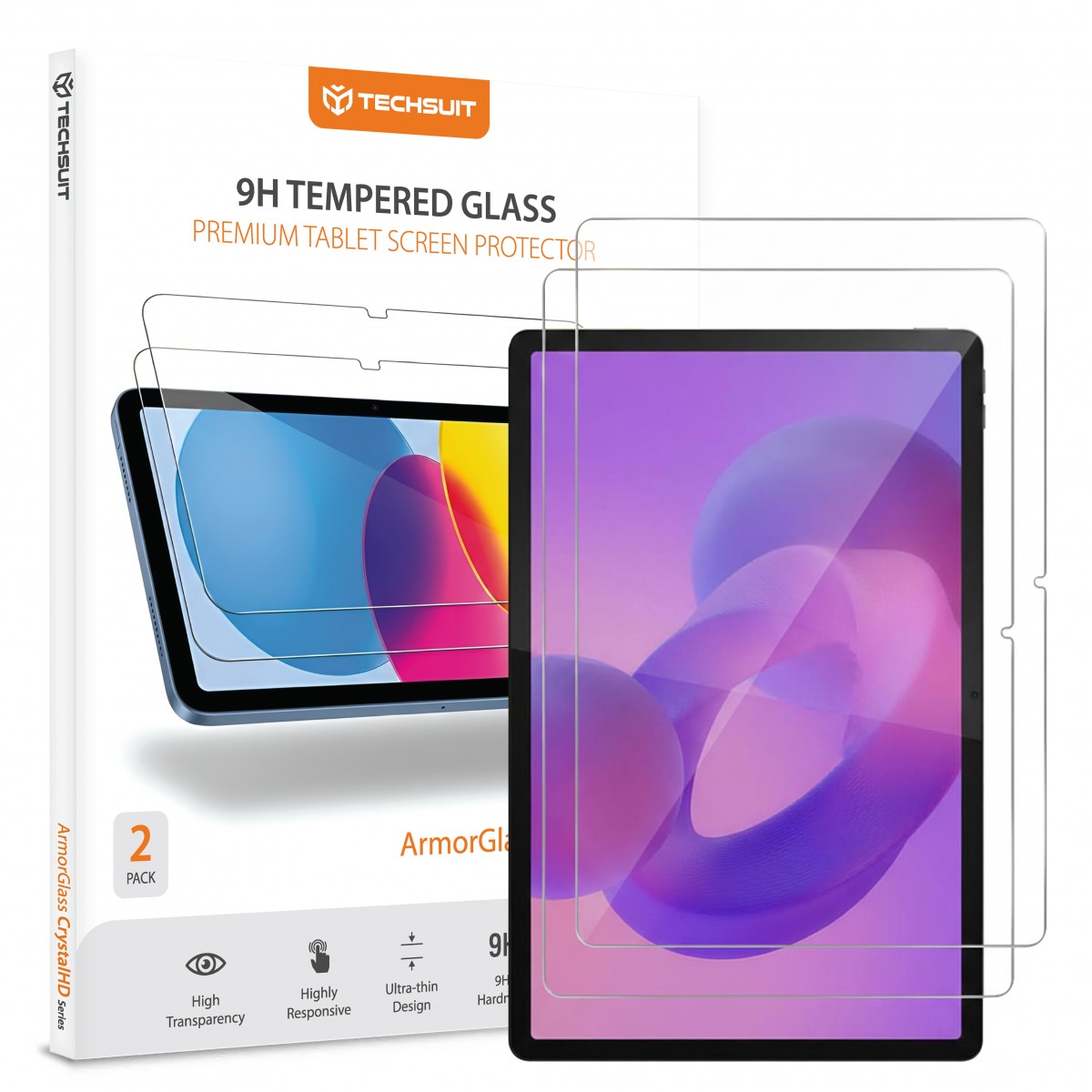 Techsuit - ArmorGlass CrystalHD (2 ks) - Lenovo Idea Tab Pro 12.7 (2025) - čiré