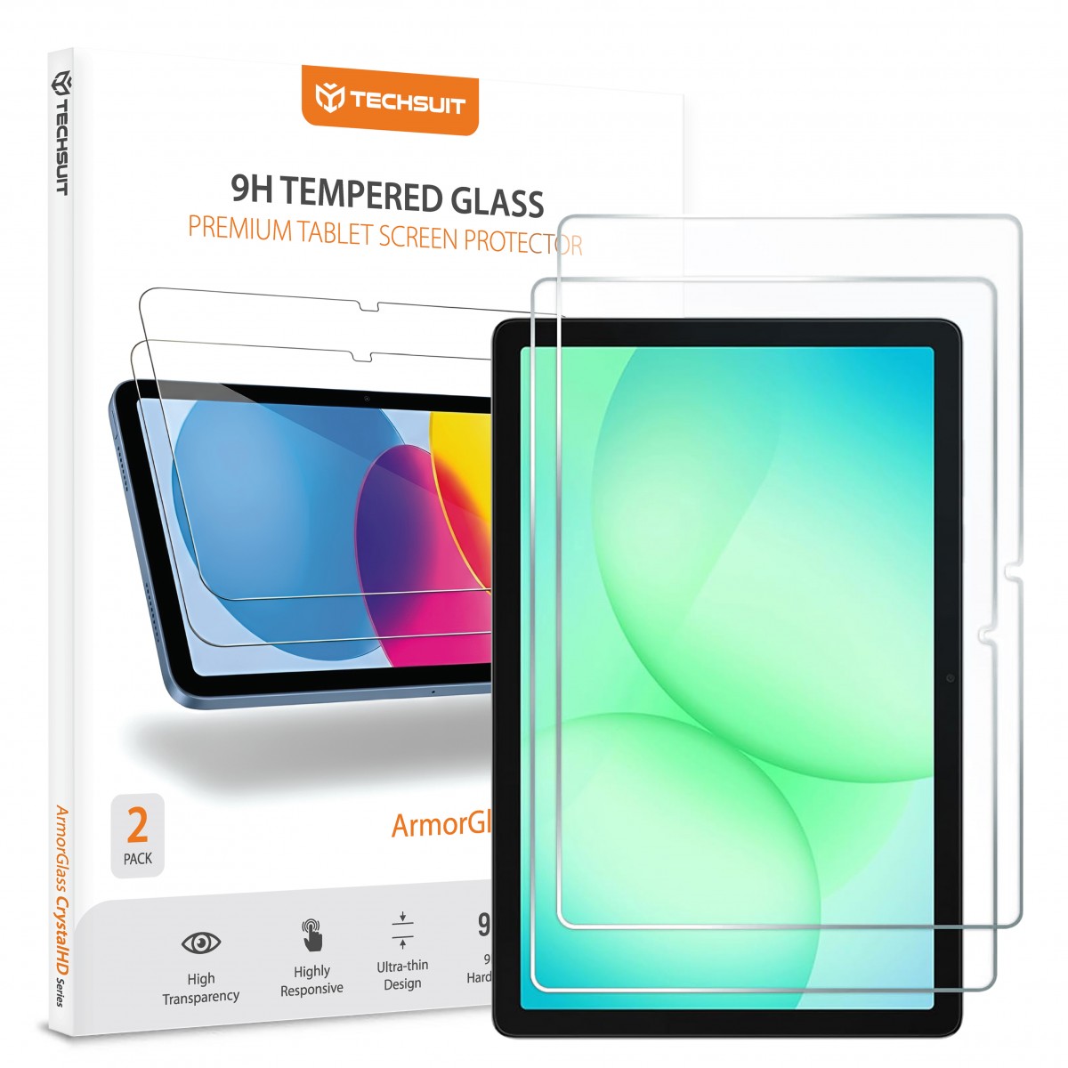 Levně Techsuit - ArmorGlass CrystalHD (2 ks) - Samsung Galaxy Tab A9 Plus / A11 Plus - čirá