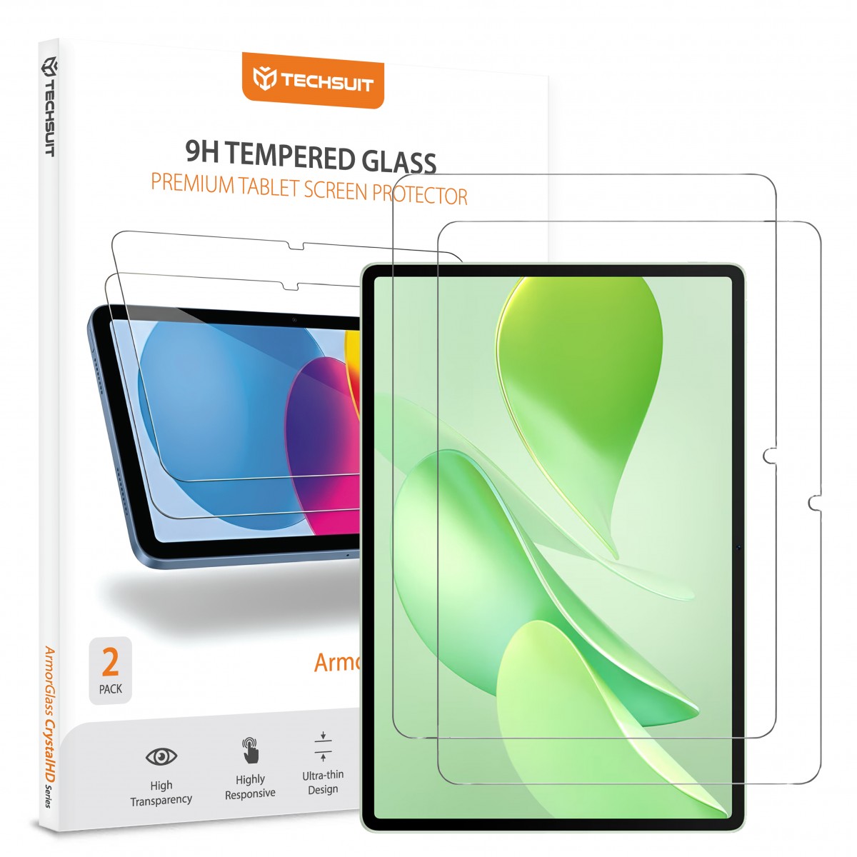 Levně Techsuit - ochranné sklo ArmorGlass CrystalHD (2 ks) - Huawei MatePad 12 X (2025) - čiré