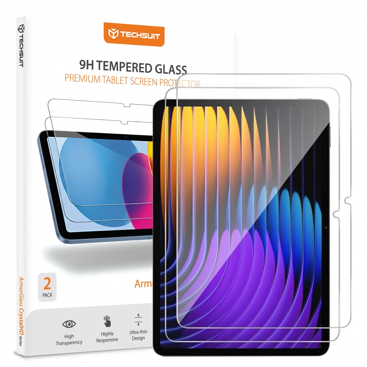 Levně Techsuit - ArmorGlass CrystalHD (2 kusy) - Xiaomi Pad 7 / 7 Pro - čirá