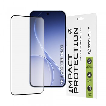 Techsuit - 111D celoplošné / celolepené sklo - Oppo Reno 15F / Reno15 FS 5G - černé