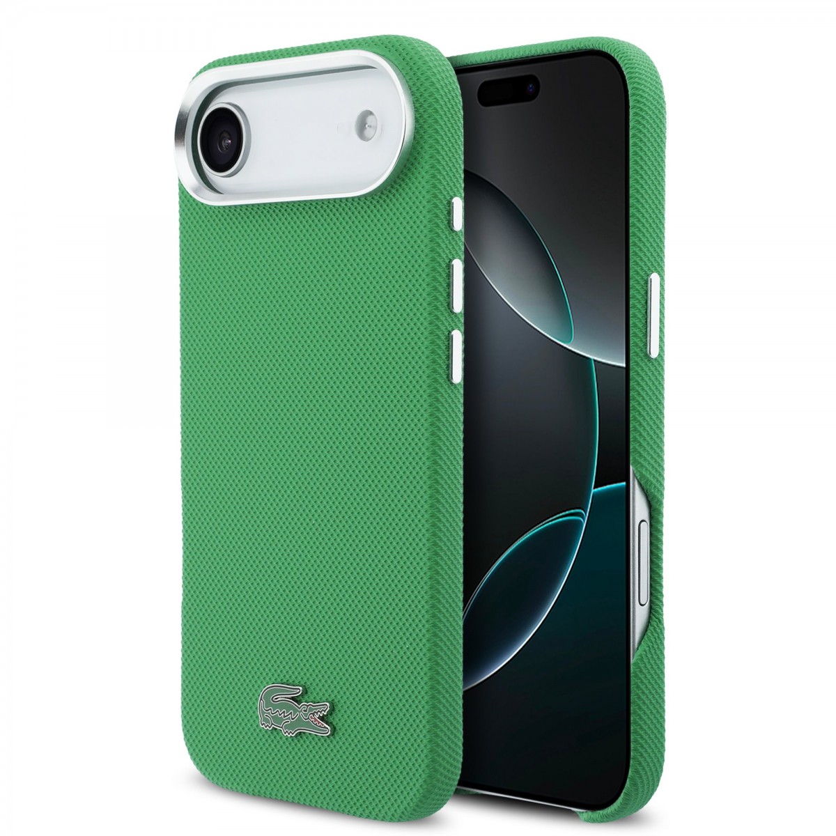 Levně Zadní kryt Lacoste Iconic Petit Pique Metal Logo MagSafe pro iPhone Air Green